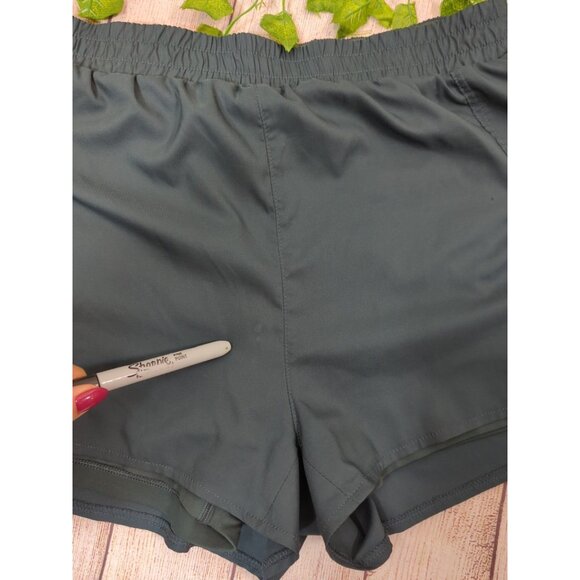 GIRLFRIEND COLLECTIVE Women's Moss Trail Shorts Athletic Pockets Size Large READ - Picture 6 of 6